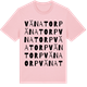 Pink Cotton t-shirt med Vänatorp ordlek t-shirt