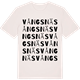 Vintage White t-shirt med Vångsnäs ordlek t-shirt