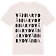 Vintage White t-shirt med Vännaryd ordlek t-shirt