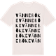 Vintage White t-shirt med Vänneböke ordlek t-shirt