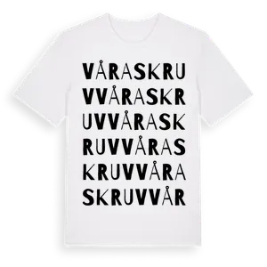 Våraskruv ordlek t-shirt – ekologisk bomull t-shirt från Pinshirt
