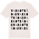 Vintage White t-shirt med Varboträdan ordlek t-shirt