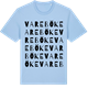 Blue Soul t-shirt med Vareböke ordlek t-shirt