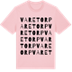 Pink Cotton t-shirt med Varetorp ordlek t-shirt