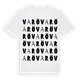 White t-shirt med Varö ordlek t-shirt
