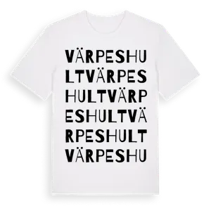 Värpeshult ordlek t-shirt – ekologisk bomull t-shirt från Pinshirt