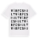 Värpeshult ordlek t-shirt