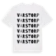 White t-shirt med Varstorp ordlek t-shirt