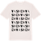 Vintage White t-shirt med Vashem ordlek t-shirt