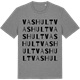 Mid Heather Gray t-shirt med Vashult ordlek t-shirt