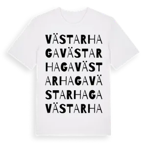 Västarhaga ordlek t-shirt – ekologisk bomull t-shirt från Pinshirt