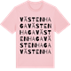 Pink Cotton t-shirt med Västenhaga ordlek t-shirt