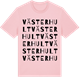 Pink Cotton t-shirt med Västerhult ordlek t-shirt