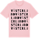 Pink Cotton t-shirt med Västerlund ordlek t-shirt