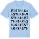 Blue Soul t-shirt med Västhaga ordlek t-shirt