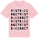 Pink Cotton t-shirt med Västra Berget ordlek t-shirt