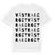 White t-shirt med Västra Berget ordlek t-shirt
