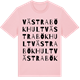 Pink Cotton t-shirt med Västra Bökhult ordlek t-shirt