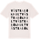 Vintage White t-shirt med Västra Bökhult ordlek t-shirt