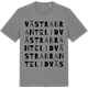 Mid Heather Gray t-shirt med Västra Brantelid ordlek t-shirt