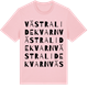 Pink Cotton t-shirt med Västra Lidekvarn ordlek t-shirt