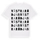 Västra Rödjan ordlek t-shirt
