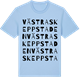 Blue Soul t-shirt med Västra Skeppstaden ordlek t-shirt