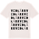 Vintage White t-shirt med Vedkärr ordlek t-shirt