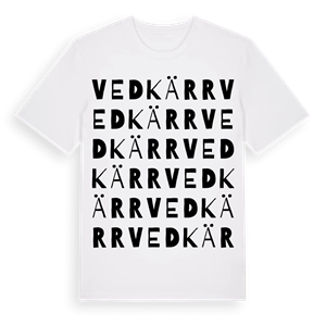 Vedkärr ordlek t-shirt – ekologisk bomull t-shirt från Pinshirt