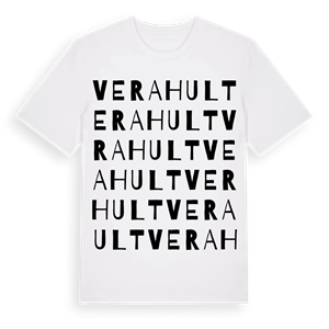 Verahult ordlek t-shirt – ekologisk bomull t-shirt från Pinshirt