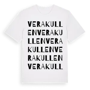Verakullen ordlek t-shirt – ekologisk bomull t-shirt från Pinshirt