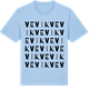Blue Soul t-shirt med Vevik ordlek t-shirt