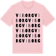 Pink Cotton t-shirt med Viborg ordlek t-shirt