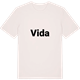 Vintage White t-shirt med Vida fetstil t-shirt