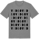 Mid Heather Gray t-shirt med Vidbo ordlek t-shirt