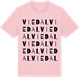 Pink Cotton t-shirt med Viedal ordlek t-shirt
