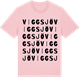 Pink Cotton t-shirt med Viggsjö ordlek t-shirt