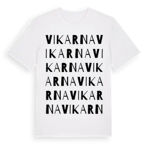 Vikarna ordlek t-shirt – ekologisk bomull t-shirt från Pinshirt