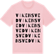 Pink Cotton t-shirt med Vikensved ordlek t-shirt