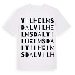 Vilhelmsdal ordlek t-shirt – ekologisk bomull t-shirt från Pinshirt