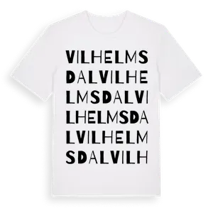 Vilhelmsdal ordlek t-shirt – ekologisk bomull t-shirt från Pinshirt