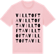 Pink Cotton t-shirt med Villtofta ordlek t-shirt