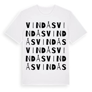 Vindås ordlek t-shirt – ekologisk bomull t-shirt från Pinshirt