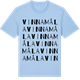 Blue Soul t-shirt med Vinnamåla ordlek t-shirt