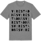 Mid Heather Gray t-shirt med Virestadnäs ordlek t-shirt