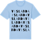 Blue Soul t-shirt med Vislanda ordlek t-shirt