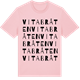 Pink Cotton t-shirt med Vitabråten ordlek t-shirt