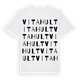 Vitahult ordlek t-shirt