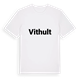 Vithult fetstil t-shirt