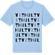 Blue Soul t-shirt med Vithult ordlek t-shirt